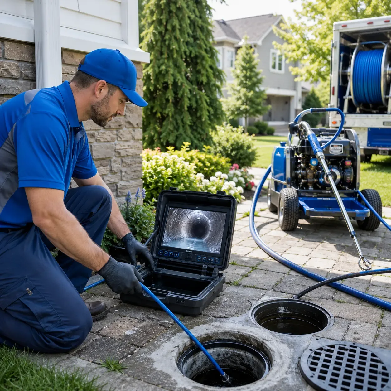 Outdoor drain cleaning professionals serving Owenton, KY